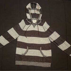 Aeropostale Gray and Black Hoodie XL (Pre-owned)